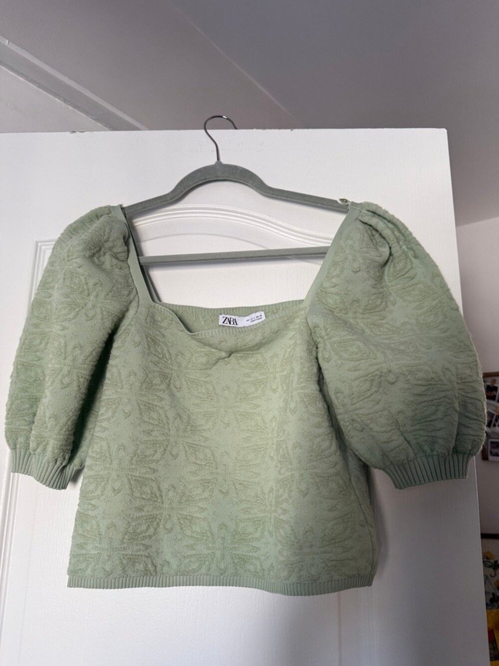 Zara Puff Sleve Top